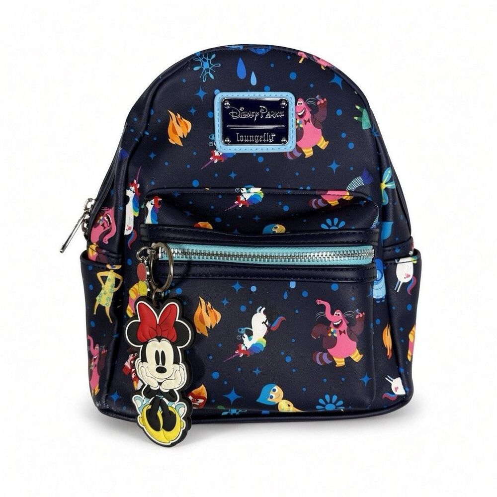 Loungefly Disney Parks Pixar Inside Out Mini Backpack Bing Bong Emotions Blue